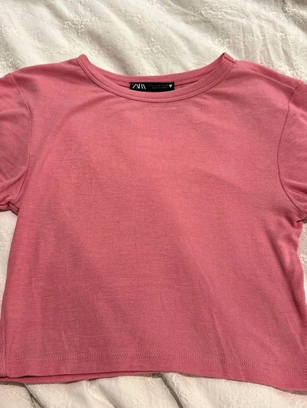 Zara Pink Short Sleeve Top Like New